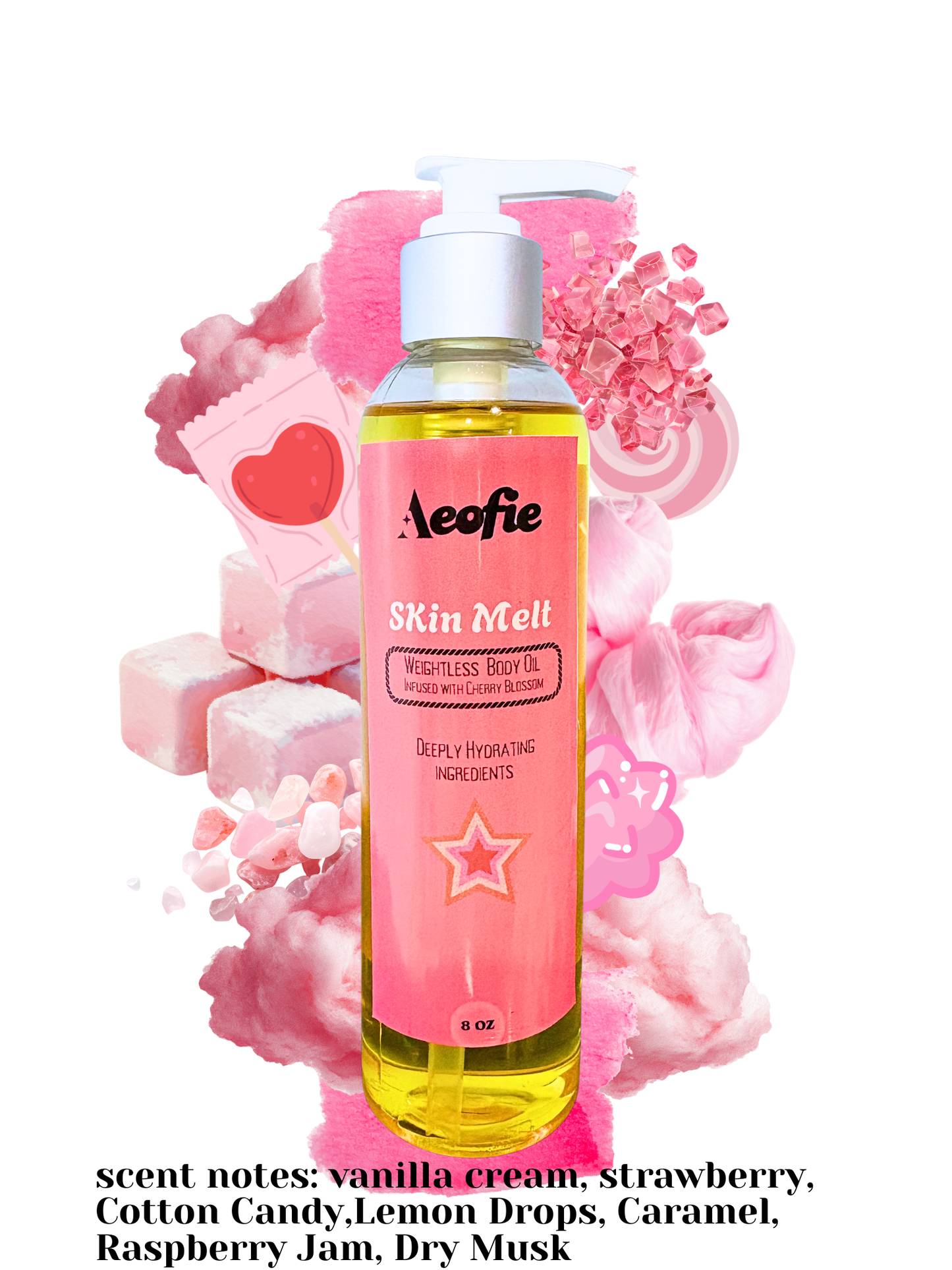 Body Oil Lightweight Formula Absorbs Instantly Scent is Strong Made with All Organic & Natural Ingredients