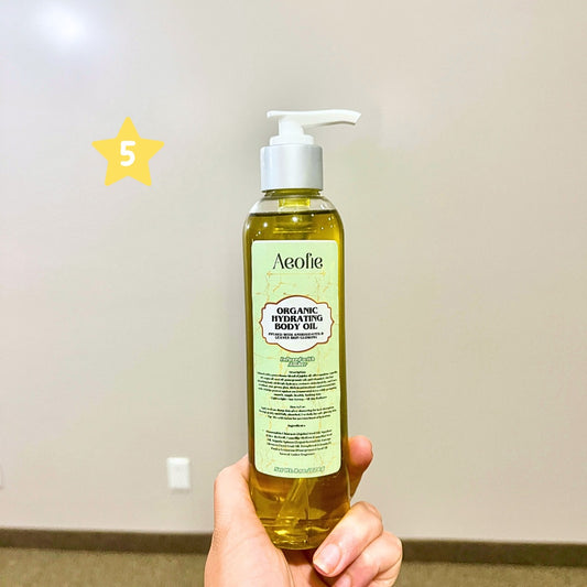 Organic & Natural Body Oil Infused with Amber Fragrance | Healing and Repair | Infused with Antioxidants | Leaves skin Glowing