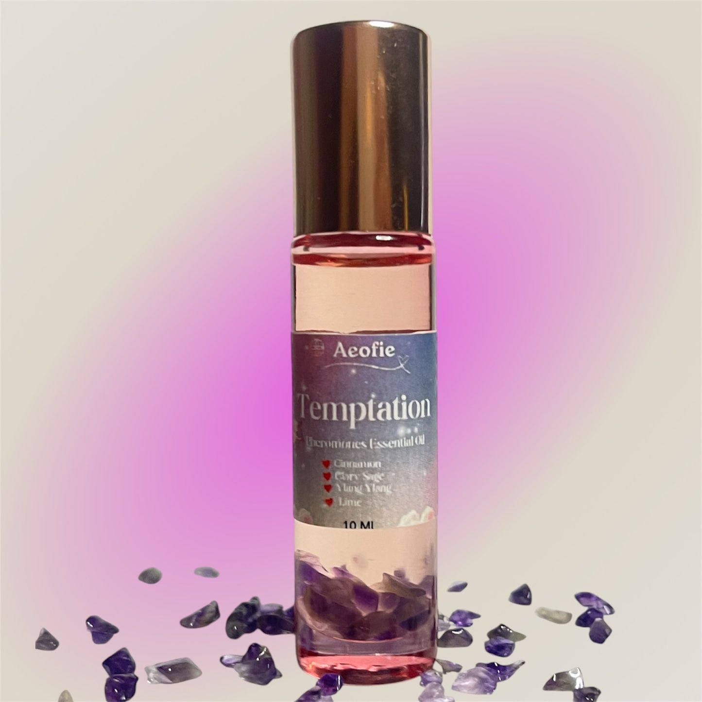 Temptation Pheromone Essential Oil Roll On Bottle