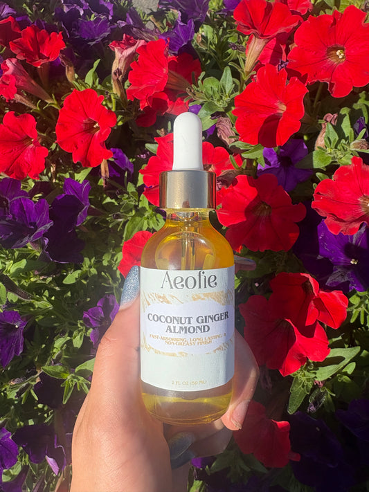 Organic Coconut Ginger Almond Body Oil | Hydrating & Fast Absorption
