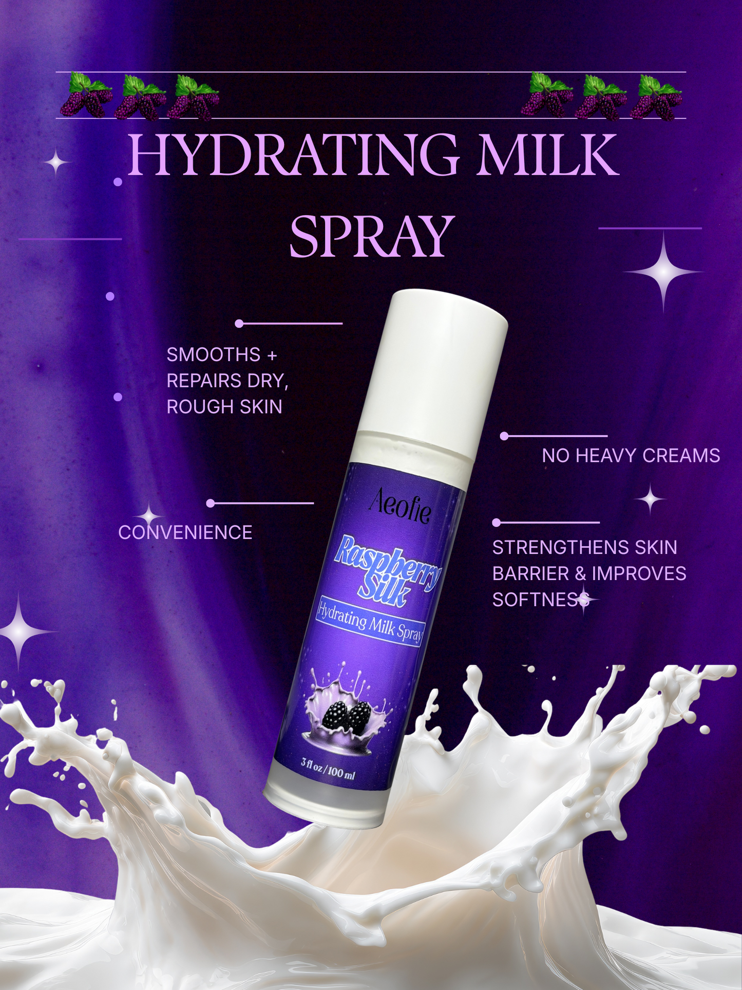 Raspberry Silk Milk Spray Lotion