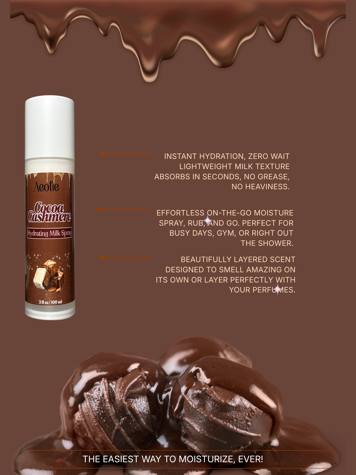 Cocoa Cashmere Milk Spray Lotion