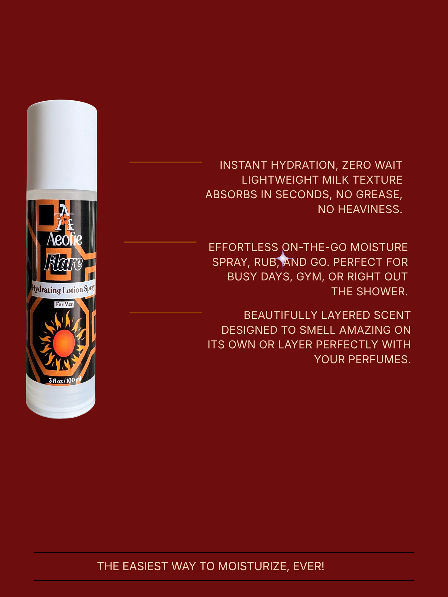 Flare - Spray Lotion for Men