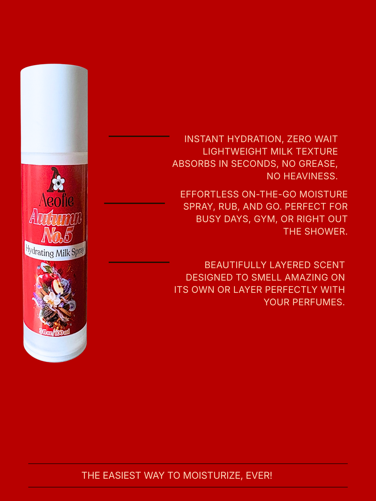 Autumn NO.5 Milky Spray Lotion